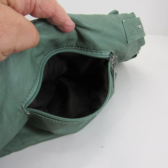 Scarleton Los Angeles Women's Faux Leather Mint Green Many Pockets Shoulder Bag - Picture 8 of 11